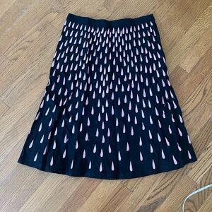 Anthropologie Black and Pink Skirt